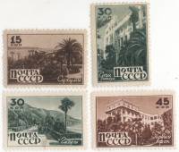 1946-31-34 Серия Набор марок 4 шт СССР  Курорты Кавказа II O