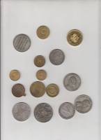 Набор монеты разных стран, 15 шт