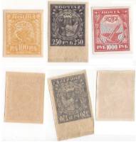 1921-006 008 011 Серия Набор марок 3 шт РСФСР  Стандартный выпуск III O