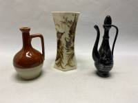 Ваза, кувшин, 3 предмета