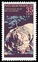 (1977-008) Марка Германия (ГДР) "Каменная роза"    Памятники природы II Θ