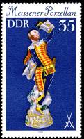 (1979-090) Марка Германия (ГДР) "Арлекино"    Мейсенский фарфор III Θ