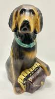 Копилка охотничья собака керамическая 32 см 