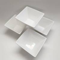 Салатники White dream 4 шт белые квадратные