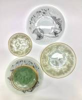 Блюдца стеклянные ботаника, 13 шт