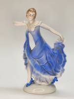 Статуэтка Танцовщица Германия Foreign фарфор идеальное состояние 16 см