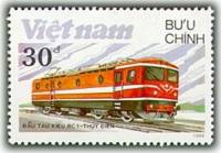 (1988-086) Марка Вьетнам "RC-1, Швеция"    Локомотивы III Θ