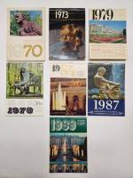 Перекидные мини календари СССР 7 штук 1970 1973 1978 1979  1984 1987 1989 