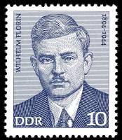 (1974-007) Марка Германия (ГДР) "Вильгельм Флорин"    Деятели Рабочего движения II Θ