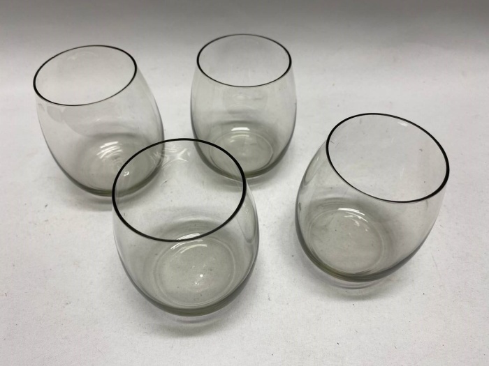 Стаканы 4 шт цветное стекло