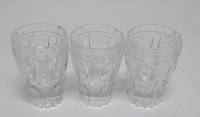 Набор стопок, 3 шт., стекло, СССР (сост. на фото)
