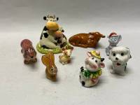 Сувенир статуэтка 8 шт из разных материалов Животные