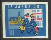 (1964-067) Марка Германия (ГДР) "Старая ратуша"    ГДР 15 лет III Θ