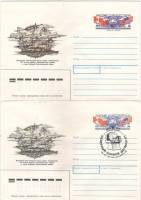 1991-175 Конверт ХМК с ОМ СССР Северный конвой Дервиш-91   2 шт ,  С гашением и без