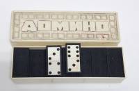 Настольная игра "Домино", СССР (сост. на фото)
