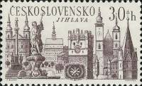 (1967-004) Марка Чехословакия "Йиглава"    Международный год туризма III Θ