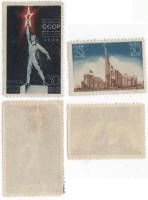 1939-14 15 Серия Набор марок 2 шт СССР  Выставка в Нью-Йорке Советский павильон III O