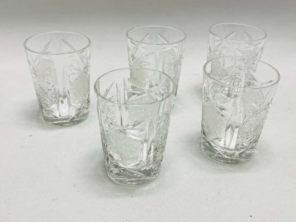 Стопки хрусталь 5 шт