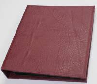 Альбом-книга для хранения монет, бардовый цвет