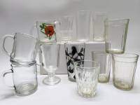 Стаканы и Кружки чашки чайные 12 штук стекло разные