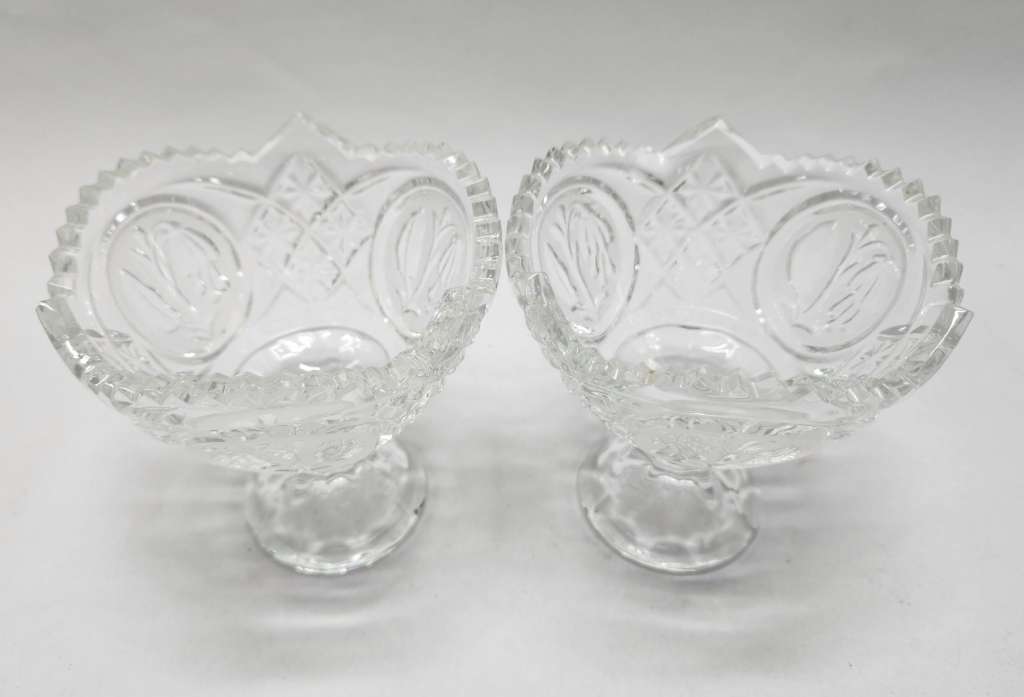Креманки на ножках 2 шт хрусталь СССР