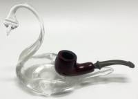 Пепельница Лебедь стекло + курительная трубка 