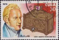 (1979-068) Марка Куба "Роуленд Хилл"    100 лет со дня смерти Роуленда Хилла III O