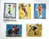 -- Набор марок Парагвай 5 шт.  Гашёные , III Θ