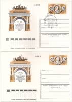 1975-033 Почтовая карточка СССР К.И. Росси 200 лет со дня рождения  2 шт ,  С гашением и без