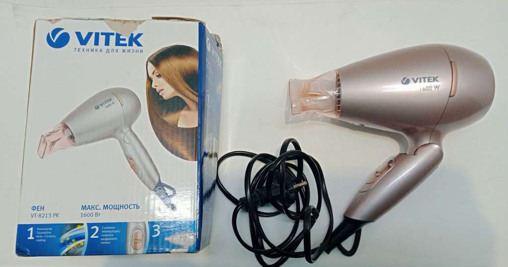 Фен Vitek VT-8213 PK (сост. на фото)