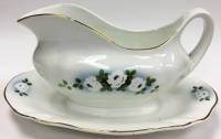 Соусница соусник Конаково 1920 год  Фарфор РСФСР сост. на фото