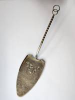 Лопатка с витой ручкой серебро 916 проба 81 грамм Столовый прибор