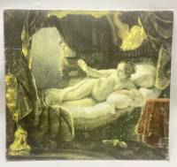 Репродукция на ткани Даная 52х48 см СССР 