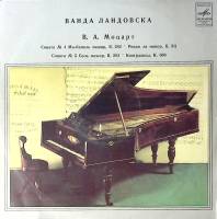 Пластинка виниловая В.А. Моцарт Сонаты № 4 и 5 В. Ландовска Мелодия 300 мм. Excellent