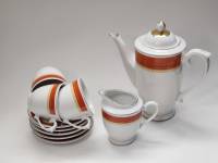 Кофейный сервиз некомплект 10 предметов Китай