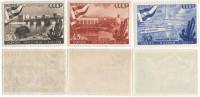 1947-056-58 Серия Набор марок 3 шт СССР  Канал Москва-Волга 10 лет III O