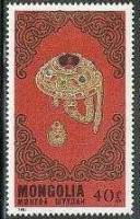(1987-059) Марка Монголия "Украшение для волос"    Народные костюмы и украшения III Θ