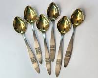 Чайные ложки 6 шт серебро 916 проба общий вес 160 грамм 