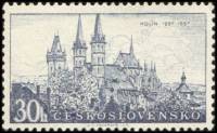 (1957-005) Марка Чехословакия "Колин"    Красота наших городов II Θ