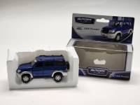 Модель автомобиля UAZ Patriot УАЗ Патриот синий в коробке-блистере Autotime 1:43