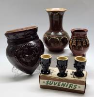 Кувшинчик Ваза Стопки чертики LK Кашпо настенное керамика (6 предметов)