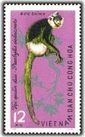 (1965-029) Марка Вьетнам "Белозадый гульман"   Дикие животные III Θ