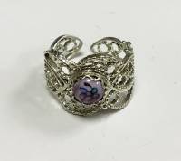 Перстень "Финифть", серебрение (сост. на фото)