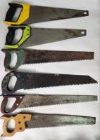 Пилы ручные ножовки одноручные набор 6 штук 