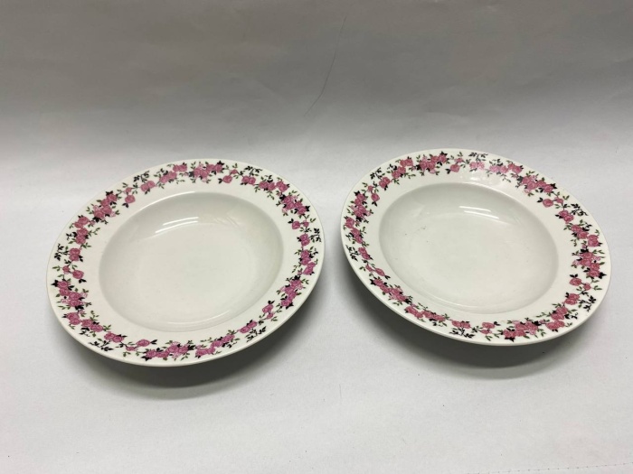 Тарелки суповые 2 шт Чехословакия