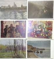 Набор открыток искусство 100 шт пейзажи натюрморты портреты