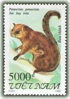 (1992-090) Марка Вьетнам "Гигантская летяга"    Грызуны III Θ