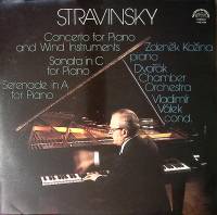 Пластинка виниловая И. Стравинский Концерт для фортепиано Соната Серенада Supraphon 300 мм. Excellen