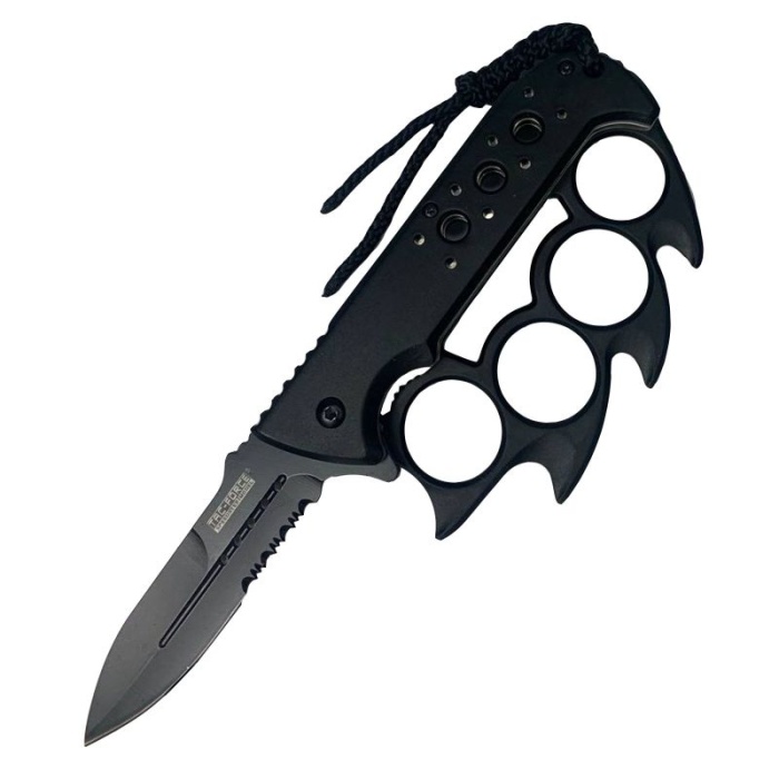 Нож  "Складной нож-окопник с кастетом "  