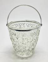 Ваза ведерко с ручкой, хрусталь, СССР